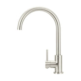 Meir Round Kitchen Mixer Tap Brushed Nickel